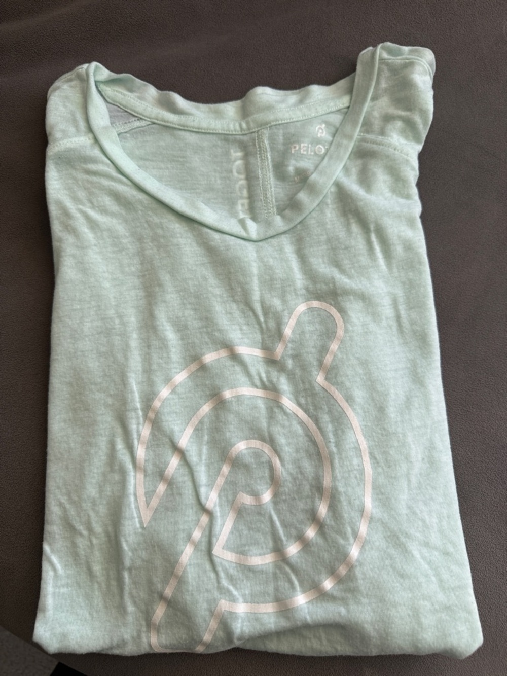Peloton Mint Green Logo Crop Tank